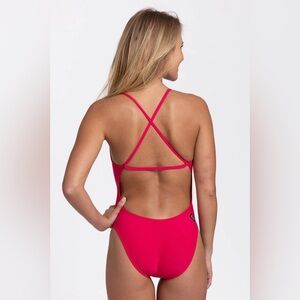 NWT Jolyn Brandon 2 Magenta Swim Onesie size 22